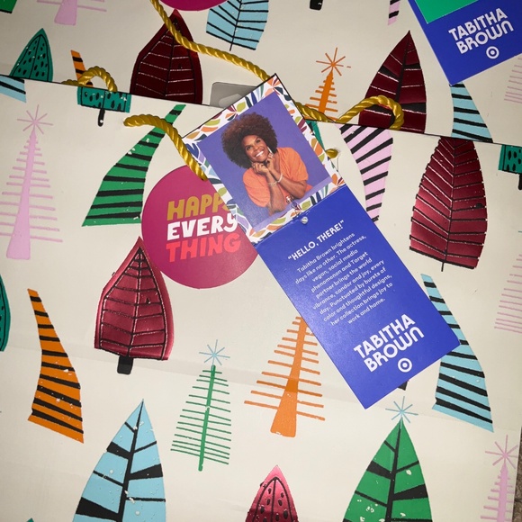 3-Medium Vogue Gift Bag Foil - Tabitha Brown for Target: Botanical - Picture 6 of 9